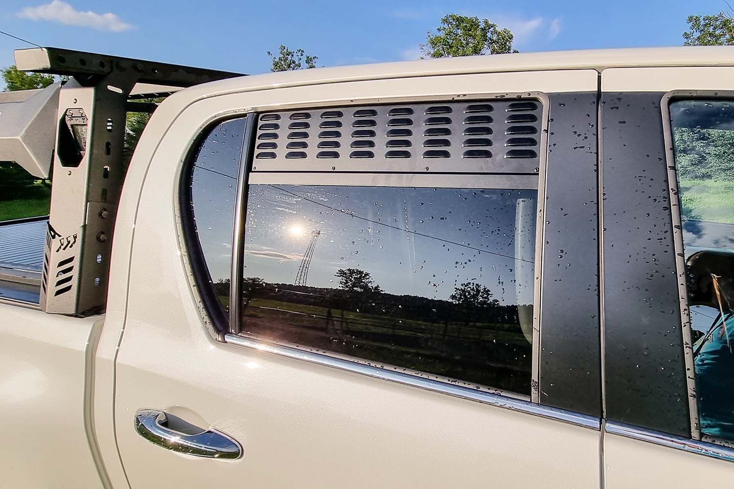4 Stück Autofenster Windabweiser für Toyota HILUX REVO AN120-AN130  2015-2022, Vorne Hinten Regenschutz Seitenfenster Sonnenschutz Deflektor  Zubehör