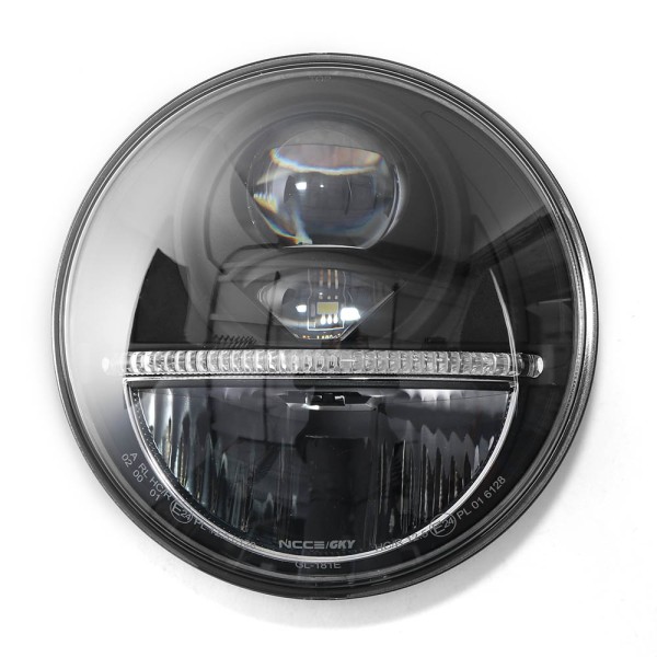 Nolden 7-Zoll Generation 2 Bi-LED Reflektor-Hauptscheinwerfer für VW T3, voll schwarz