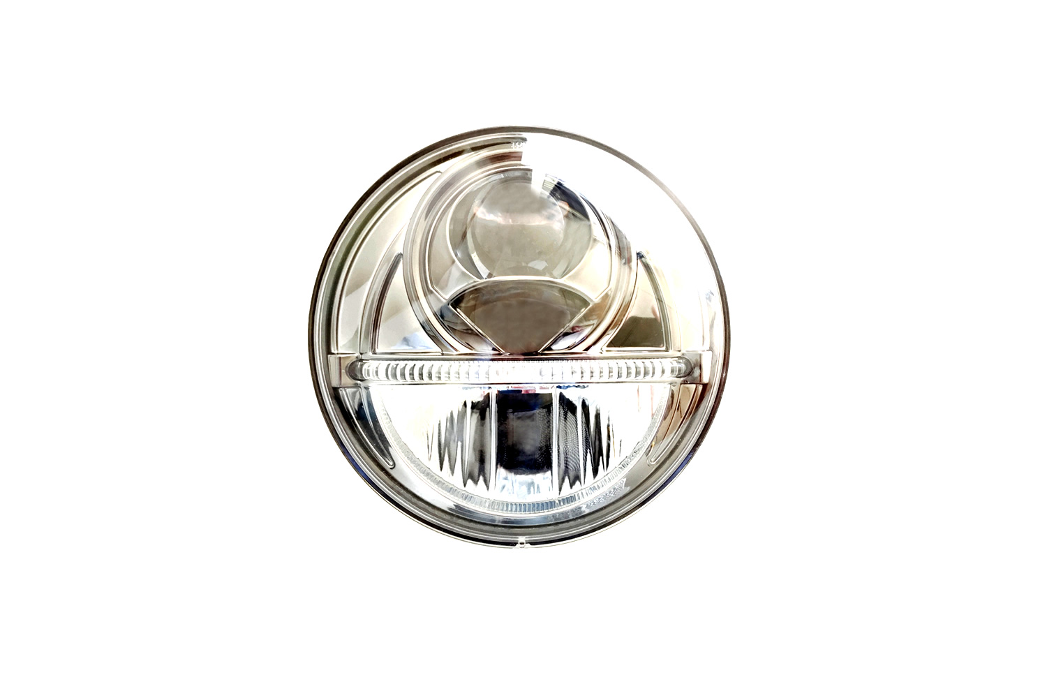 Interior Roof Lamp Glass Chrome Trim Light /& LED Bulb Land Rover Series 2 2a 3