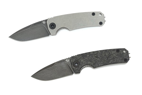 Titanium Sepp, small folding knife, with titanium or titanium-marble carbon handle